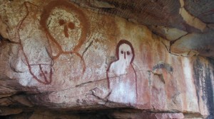 Aboriginal cave paintings in the Kimberley