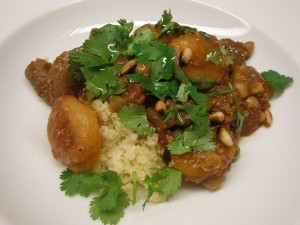 Lamb with Dried Apricots & Chick Peas