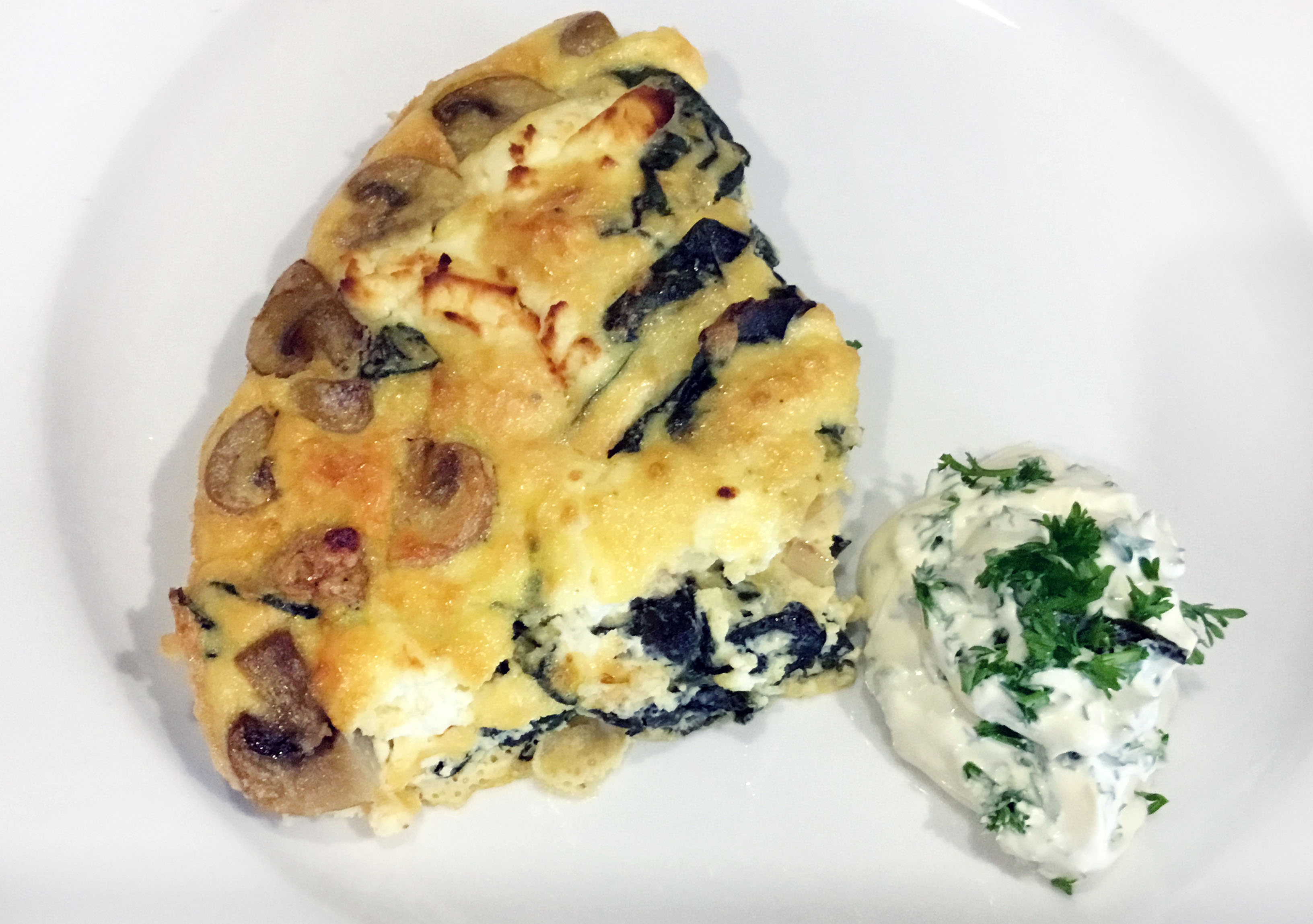 Mushroom and Spinach Frittata