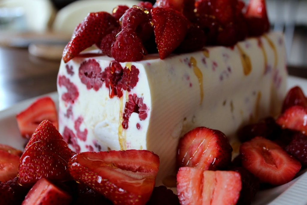 Berry and Meringue Ice Cream Slice