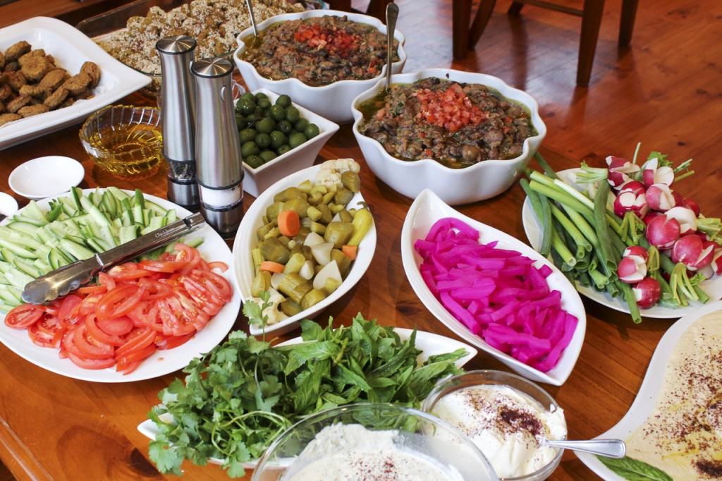 Syrian Pita Bread with Felafel