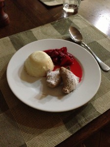 Italian Mince Pies with Panna Cotta & Berry Compote