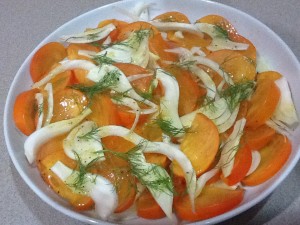 Persimmon & Shaved Fennel Salad