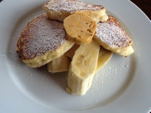 Ricotta Hot Cakes with Honeycomb Butter