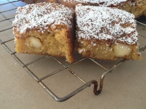 White Chocolate & Macadamia Blondies