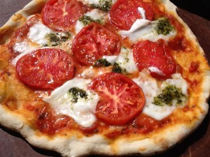 Home-made pizza