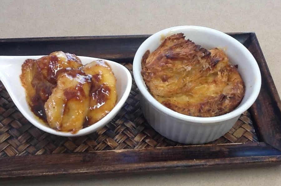 Bread & Butter Pudding with Caramelised Bananas