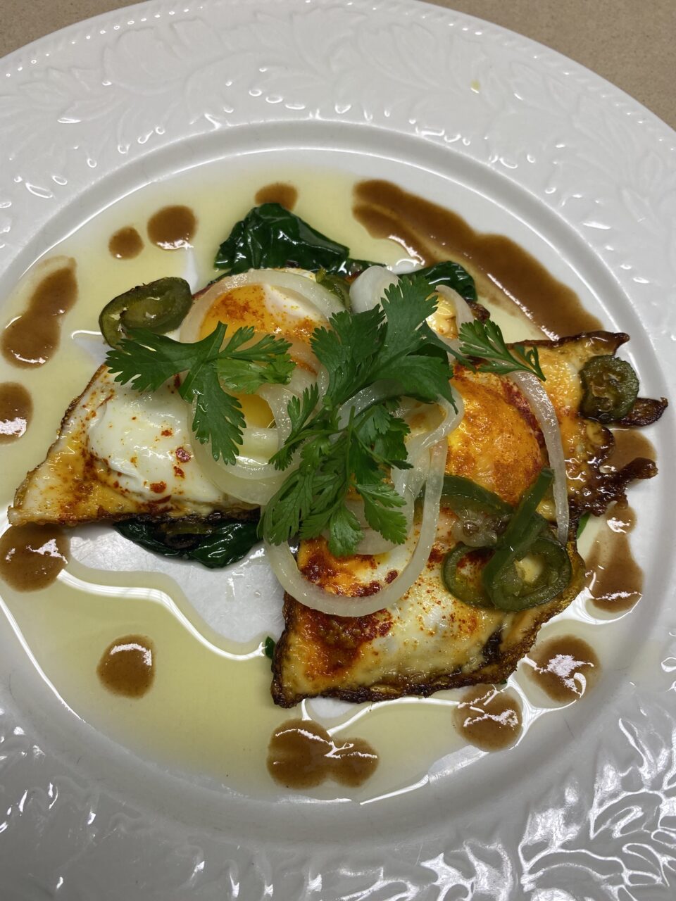 Ottolenghi’s Turmeric Fried Eggs with Tamarind Dressing