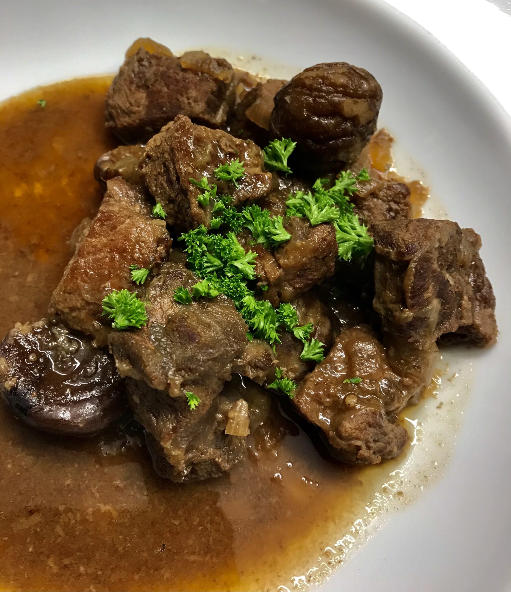 Beef and Chestnut Casserole