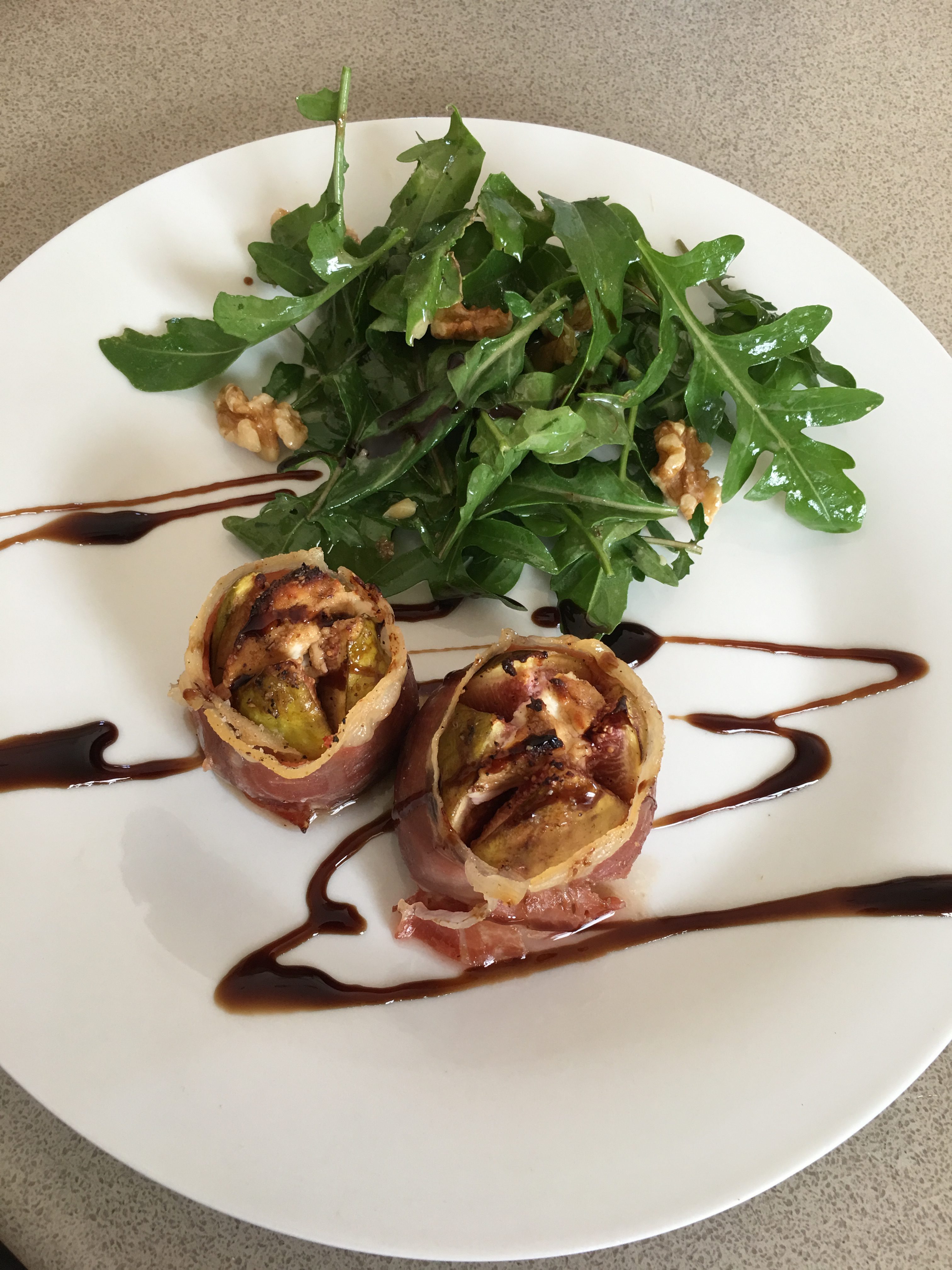 Baked Figs with Prosciutto and Goat’s Cheese