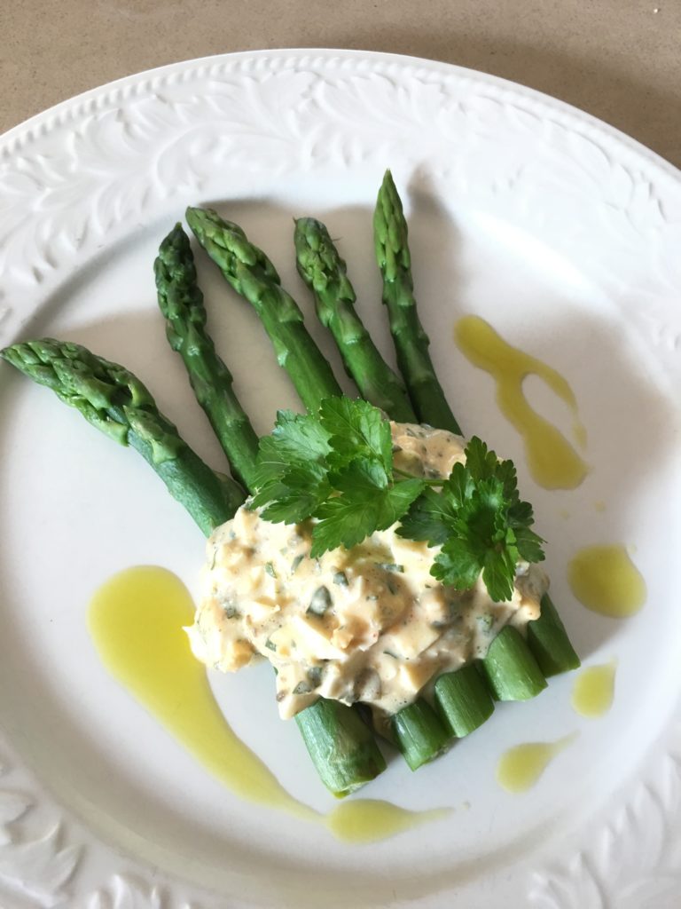 Asparagus with Caper & Egg Dressing
